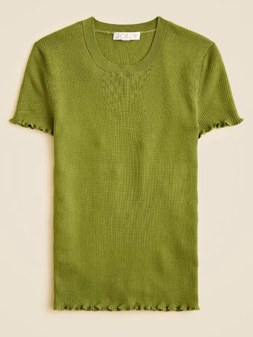 JCrew Ribbed Short Sleeve Knit Top - Picture 3 of 4
